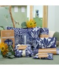 Heat Pillow | Navy Natives | Linen